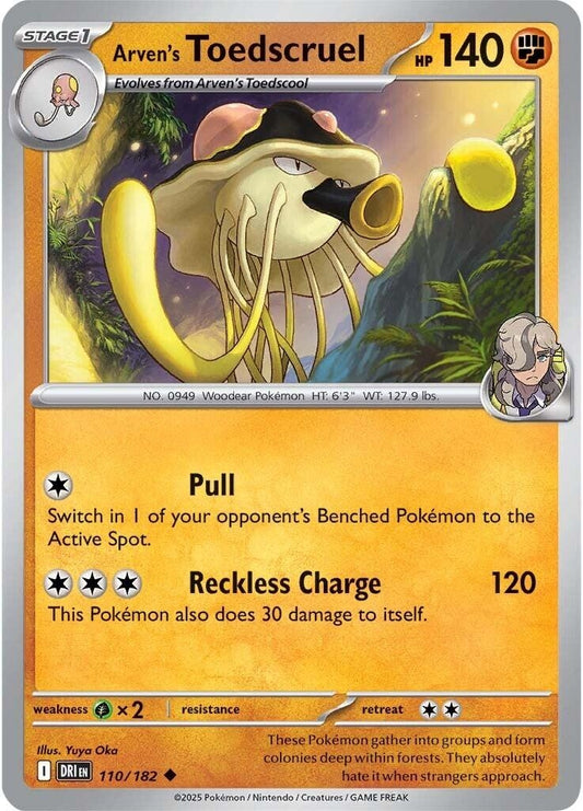 Image for Arven's Toedscruel (110/182) - Pokemon