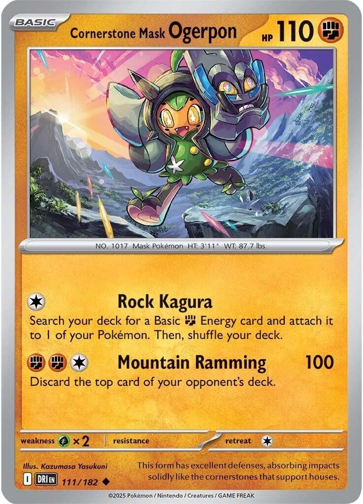 Image for Cornerstone Mask Ogerpon (111/182) - Pokemon