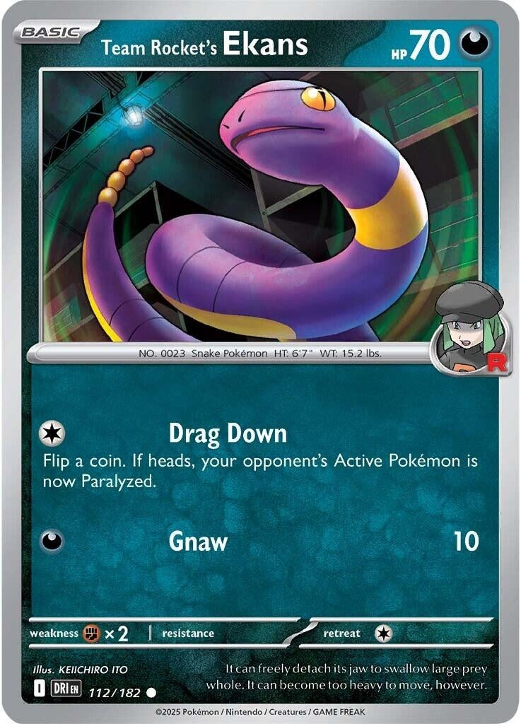 Image for Team Rocket's Ekans (112/182) - Pokemon