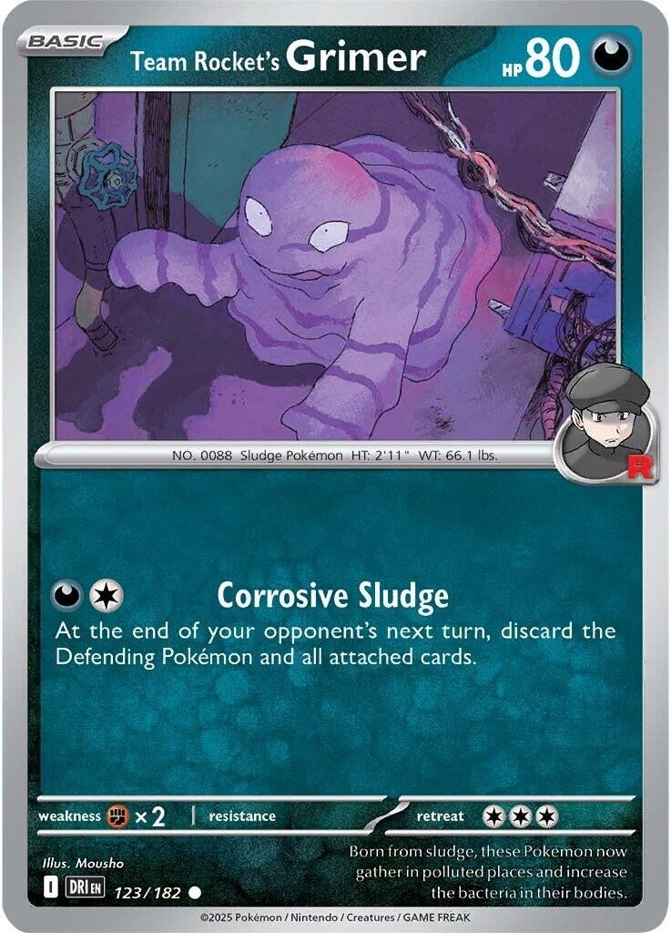 Image for Team Rocket's Grimer (123/182) - Pokemon
