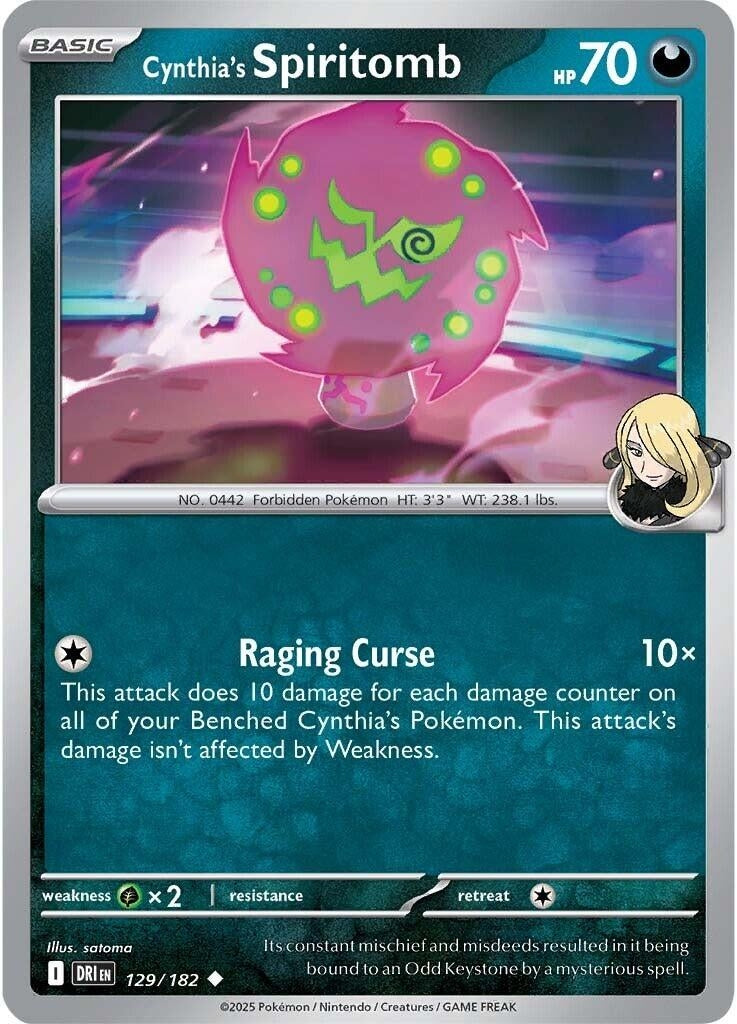 Image for Cynthia's Spiritomb (129/182) - Pokemon