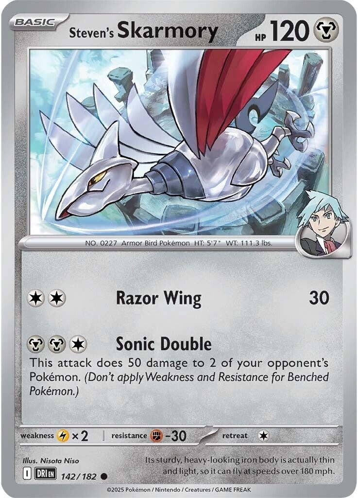 Image for Steven's Skarmory (142/182) - Pokemon