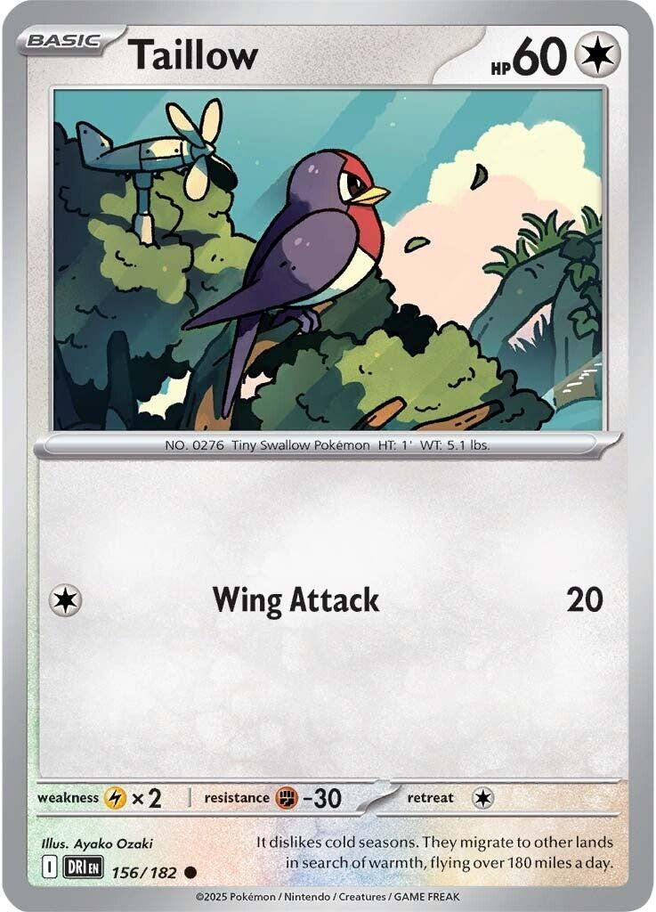 Image for Taillow (156/182) - Pokemon