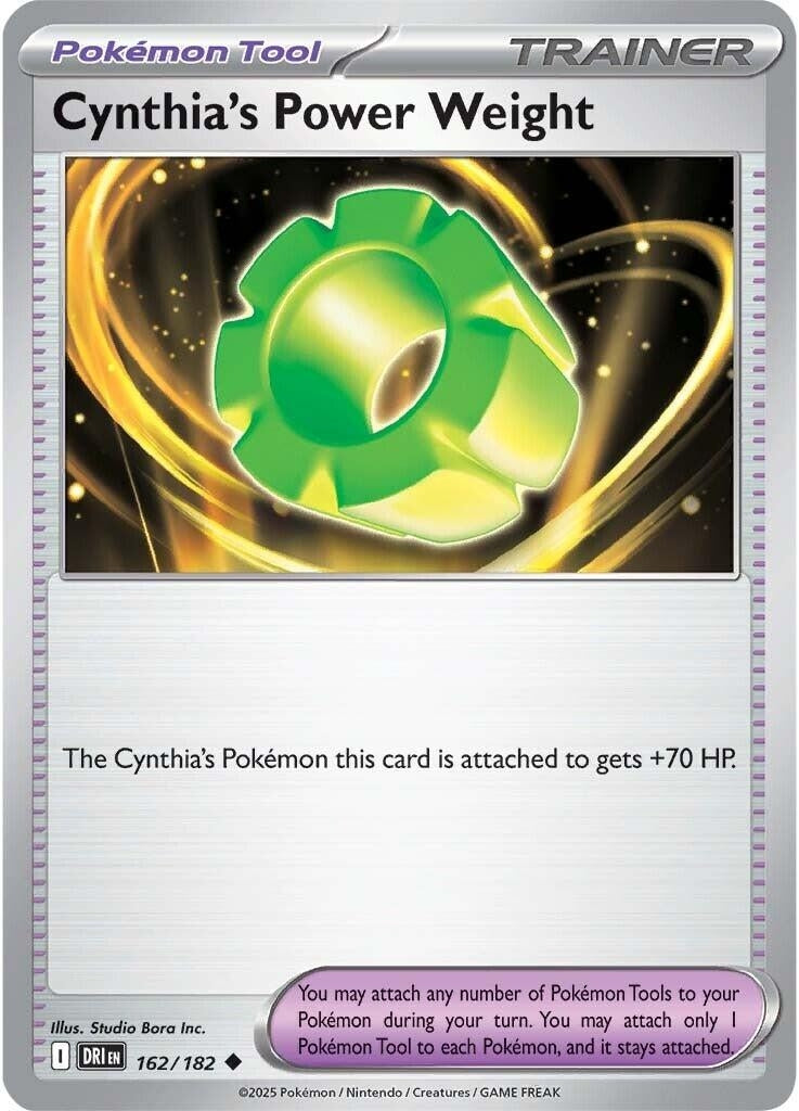 Image for Cynthia's Power Weight (162/182) - Pokemon