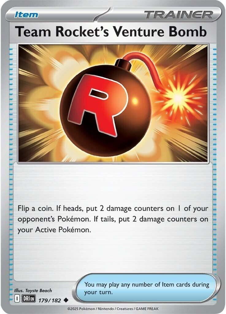 Image for Team Rocket's Venture Bomb (179/182) - Pokemon
