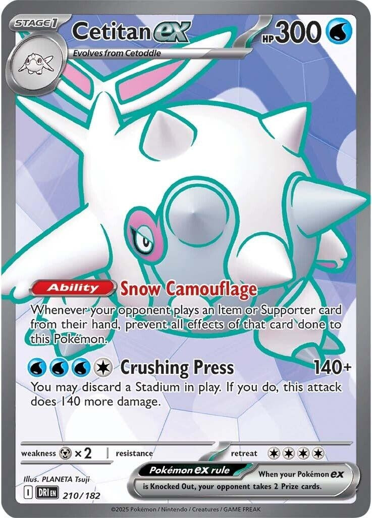 Image for Cetitan ex (210/182) - Pokemon