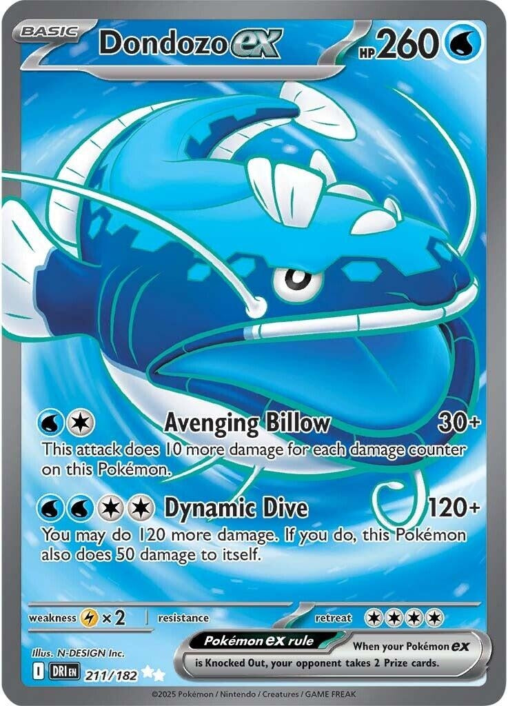 Image for Dondozo ex (211/182) - Pokemon