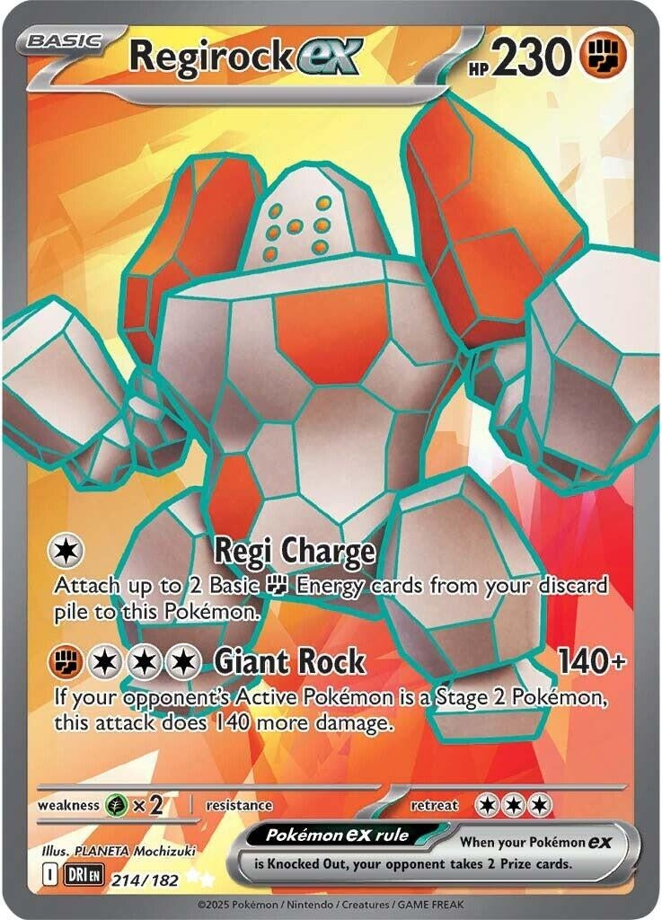 Image for Regirock ex (214/182) - Pokemon