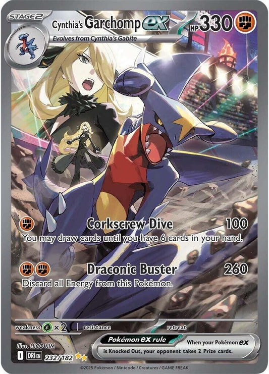 Image for Cynthia's Garchomp ex (232/182) - Pokemon