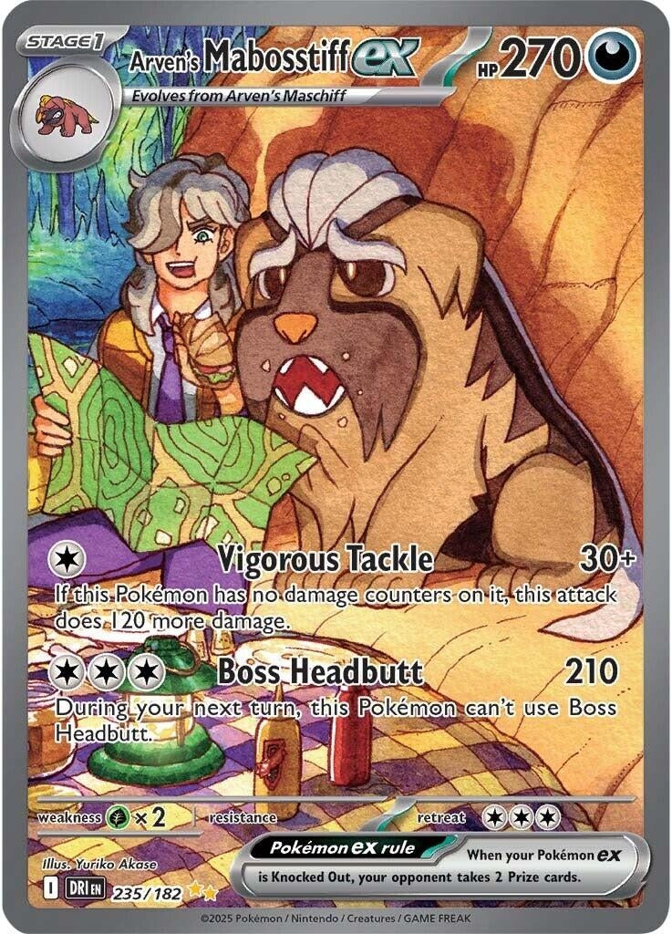 Image for Arven's Mabosstiff ex (235/182) - Pokemon