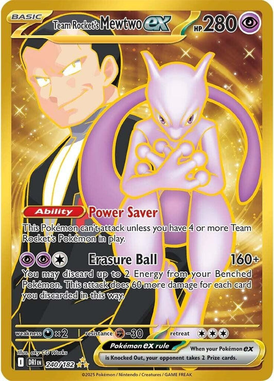 Image for Team Rocket's Mewtwo ex (240/182) - Pokemon