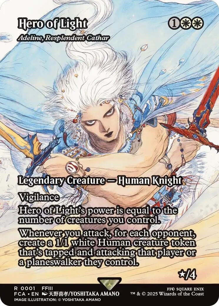 Image for Hero of Light - Adeline, Resplendent Cathar (Showcase) (1) - Magic: The Gathering