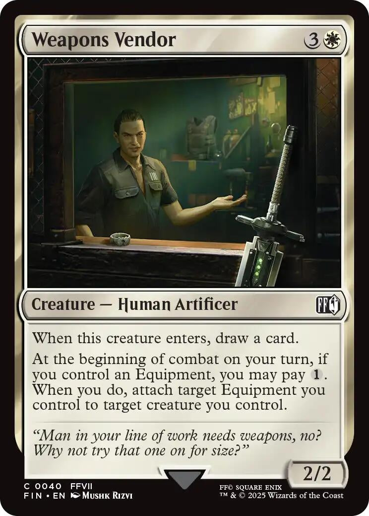 Image for Weapons Vendor (40) - Magic: The Gathering