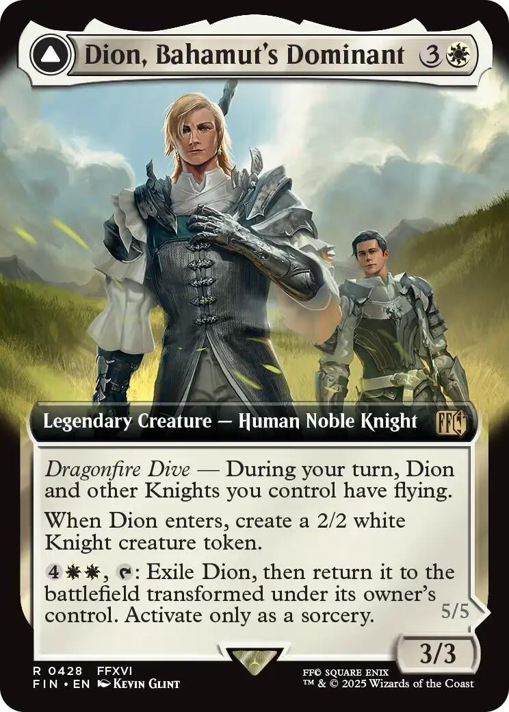 Image for Dion, Bahamut's Dominant (Extended Art) (428) - Magic: The Gathering