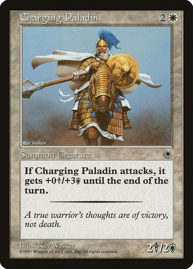 Image for Charging Paladin - Magic: The Gathering