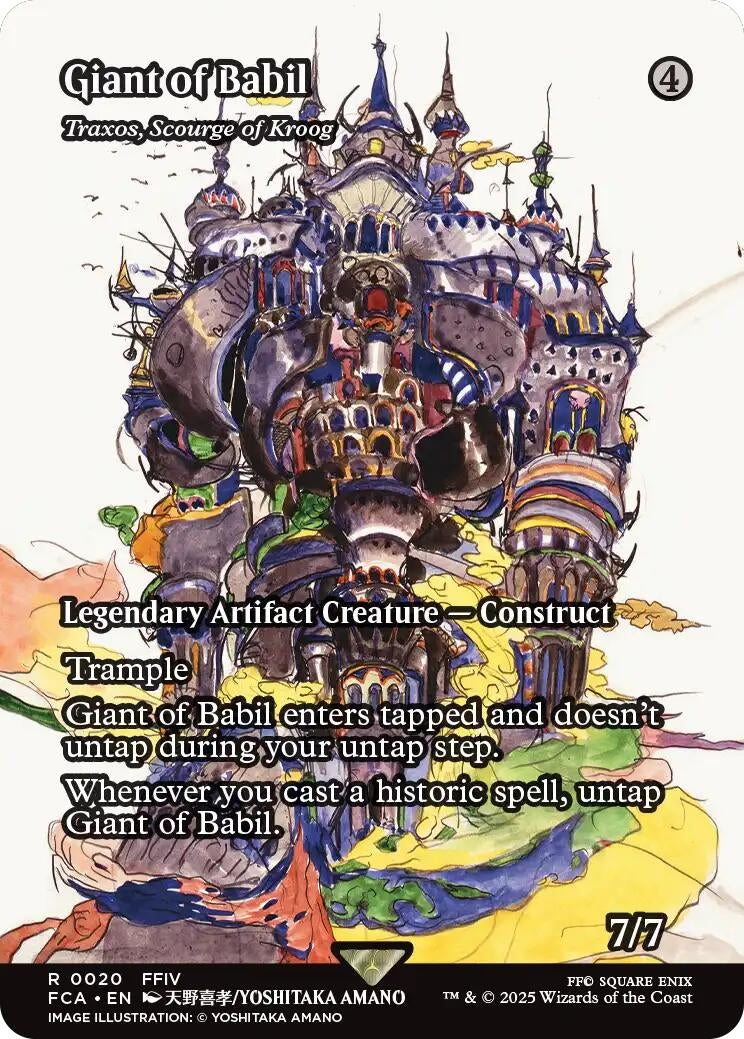 Image for Giant of Babil - Traxos, Scourge of Kroog (Showcase) (20) - Magic: The Gathering