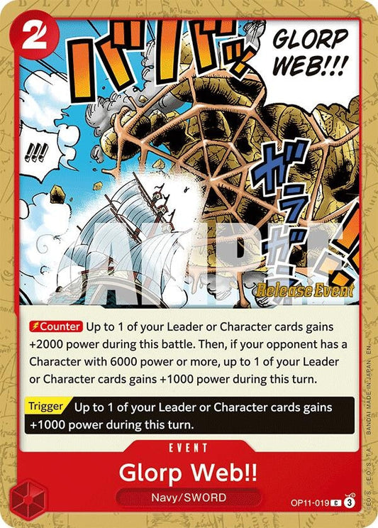 Image for Glorp Web!! (OP11-019) - One Piece Card Game