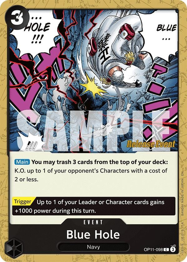 Image for Blue Hole (OP11-098) - One Piece Card Game
