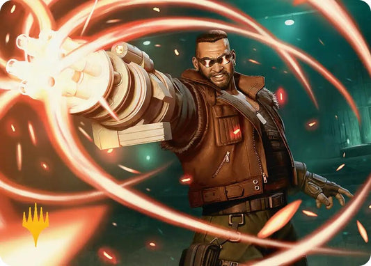 Image for Barret Wallace Art Card (Gold-Stamped Planeswalker Symbol) (8) - Magic: The Gathering