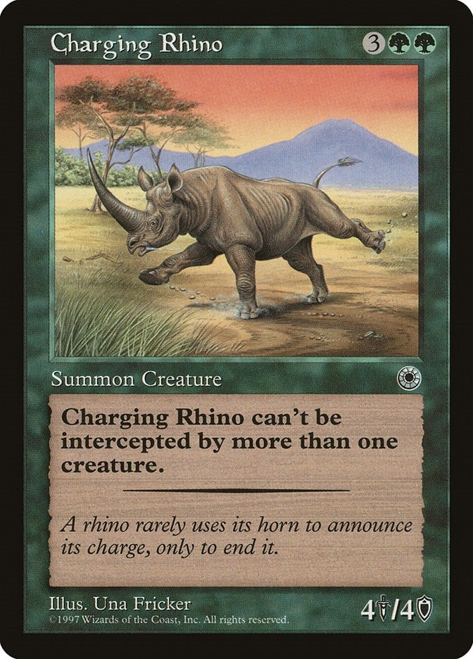 Image for Charging Rhino - Magic: The Gathering