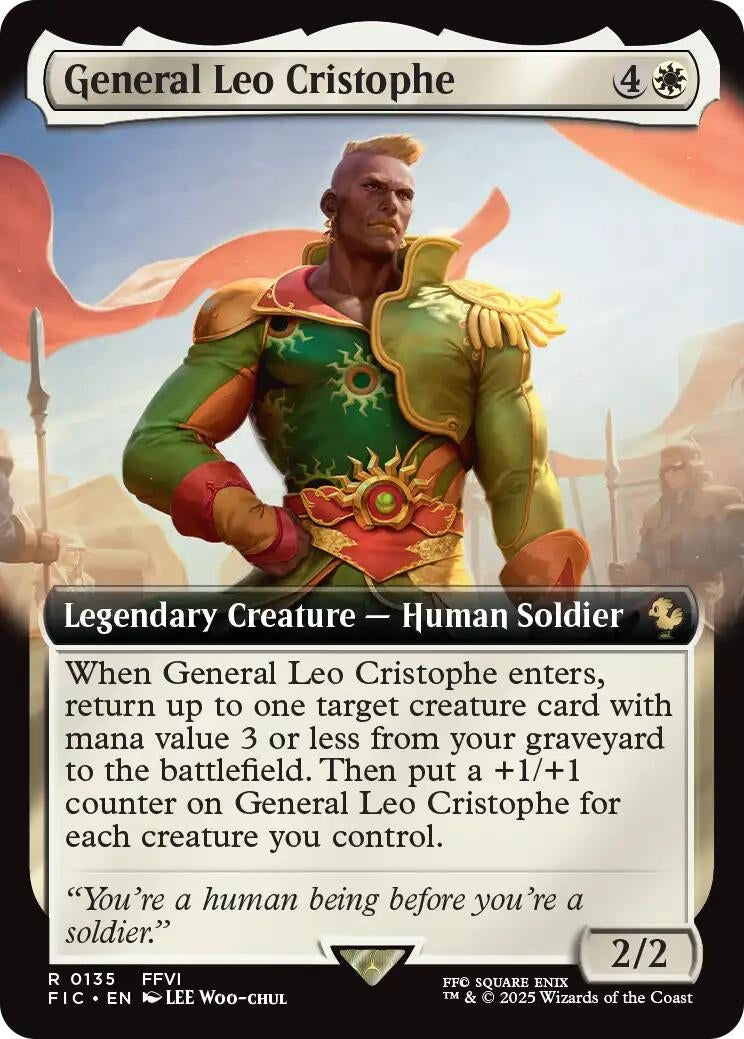 Image for General Leo Cristophe (Extended Art) (135) - Magic: The Gathering