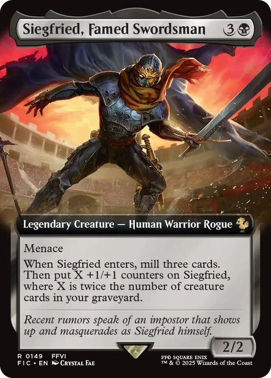 Image for Siegfried, Famed Swordsman (Extended Art) (149) - Magic: The Gathering