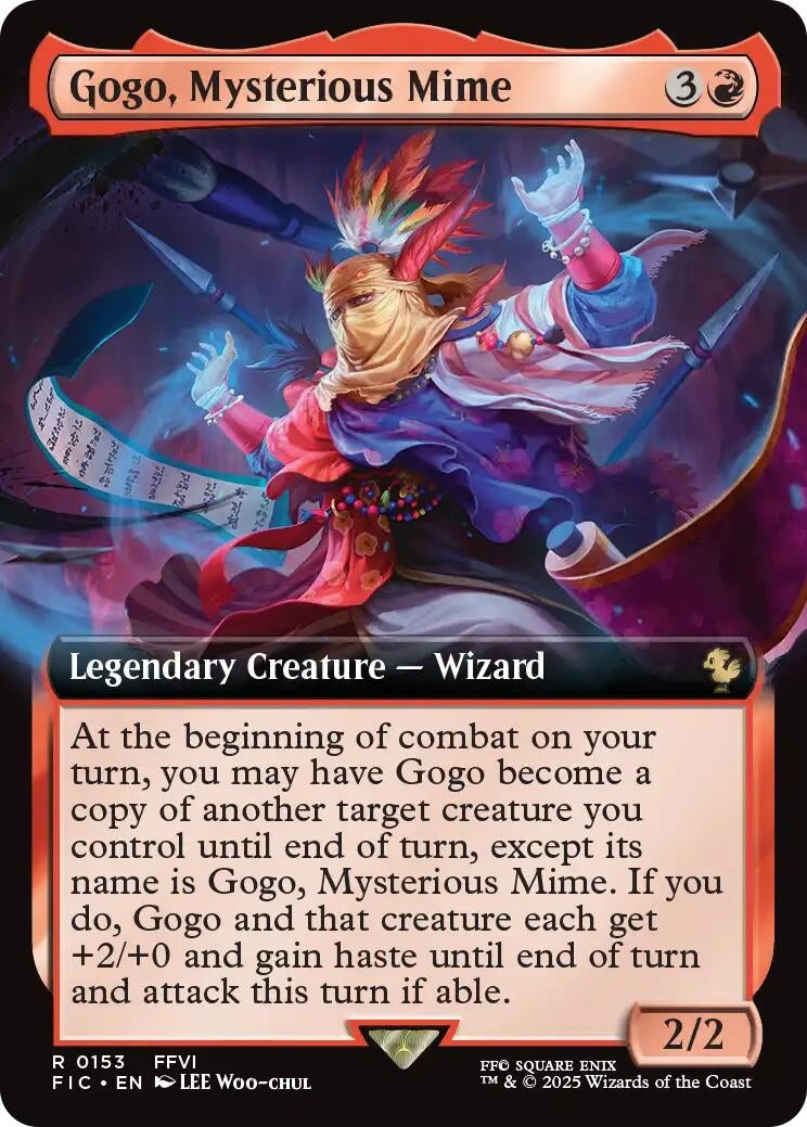 Image for Gogo, Mysterious Mime (Extended Art) (153) - Magic: The Gathering