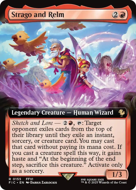 Image for Strago and Relm (Extended Art) (155) - Magic: The Gathering