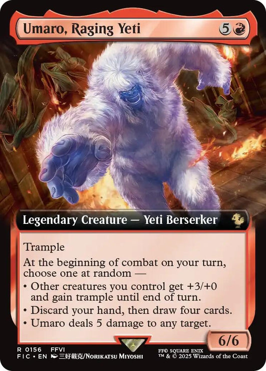 Image for Umaro, Raging Yeti (Extended Art) (156) - Magic: The Gathering