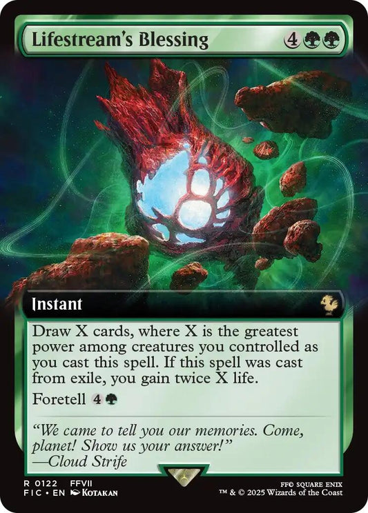 Image for Lifestream's Blessing (Extended Art) (122) - Magic: The Gathering