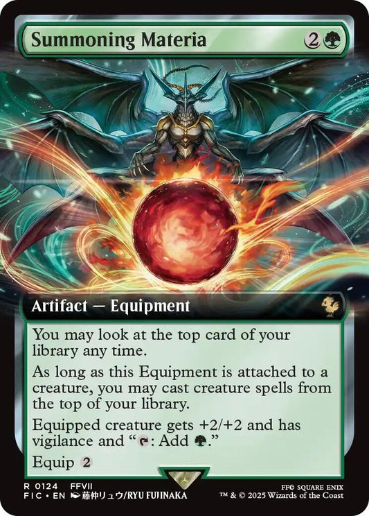 Image for Summoning Materia (Extended Art) (124) - Magic: The Gathering
