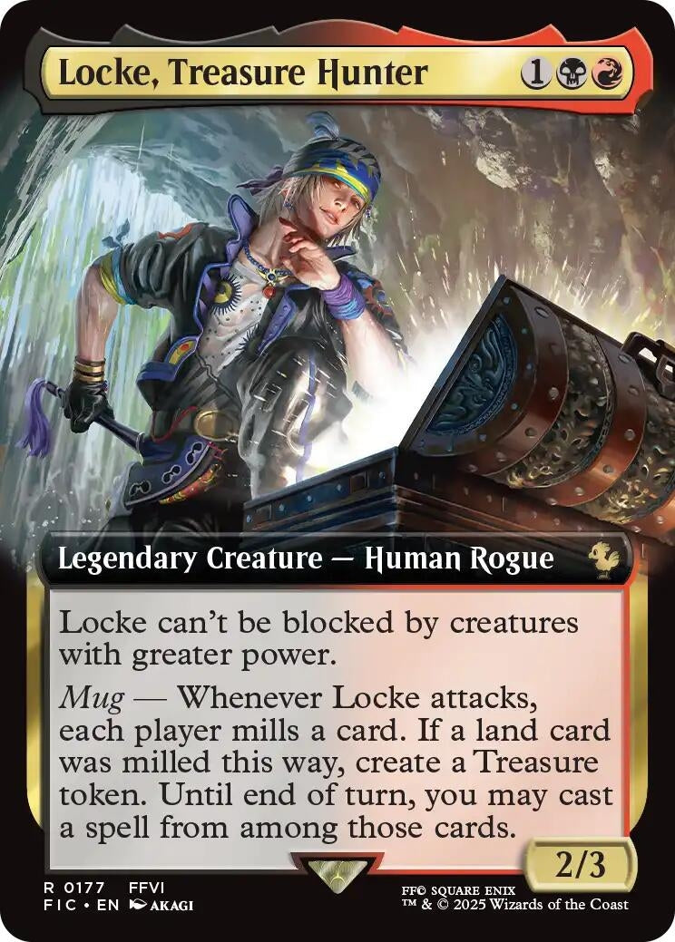 Image for Locke, Treasure Hunter (Extended Art) (177) - Magic: The Gathering