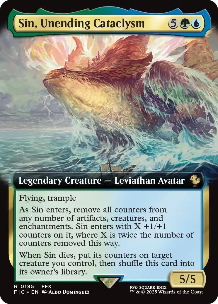 Image for Sin, Unending Cataclysm (Extended Art) (185) - Magic: The Gathering