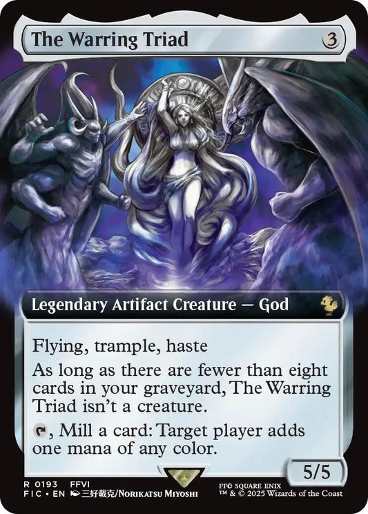 Image for The Warring Triad (Extended Art) (193) - Magic: The Gathering