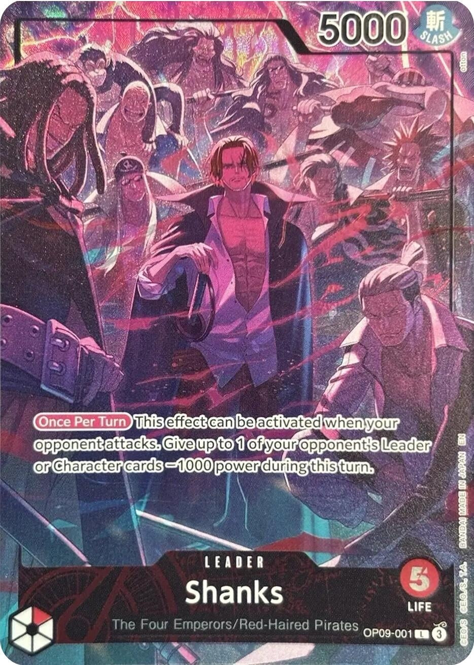 Image for Shanks (English Version 2nd Anniversary Set) (OP09-001) - One Piece Card Game