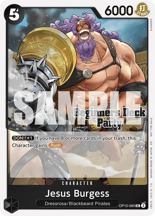 Image for Jesus Burgess (Beginners Deck Party [ST-23] - [ST-28] Participation Pack) (OP10-085) - One Piece Card Game
