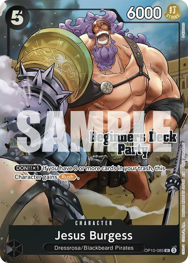 Image for Jesus Burgess (Beginners Deck Party [ST-23] - [ST-28] Winner Pack) (OP10-085) - One Piece Card Game