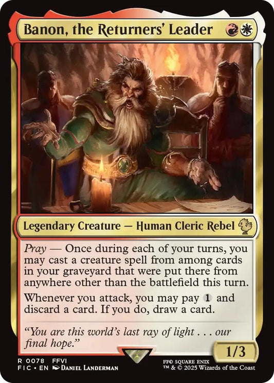 Image for Banon, the Returners' Leader (Surge Foil) (78) - Magic: The Gathering