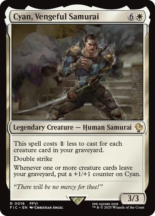 Image for Cyan, Vengeful Samurai (Surge Foil) (16) - Magic: The Gathering