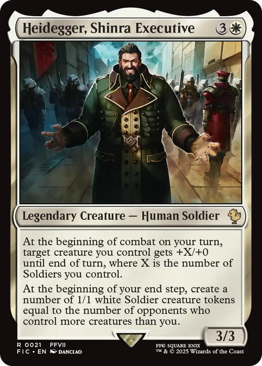 Image for Heidegger, Shinra Executive (Surge Foil) (21) - Magic: The Gathering