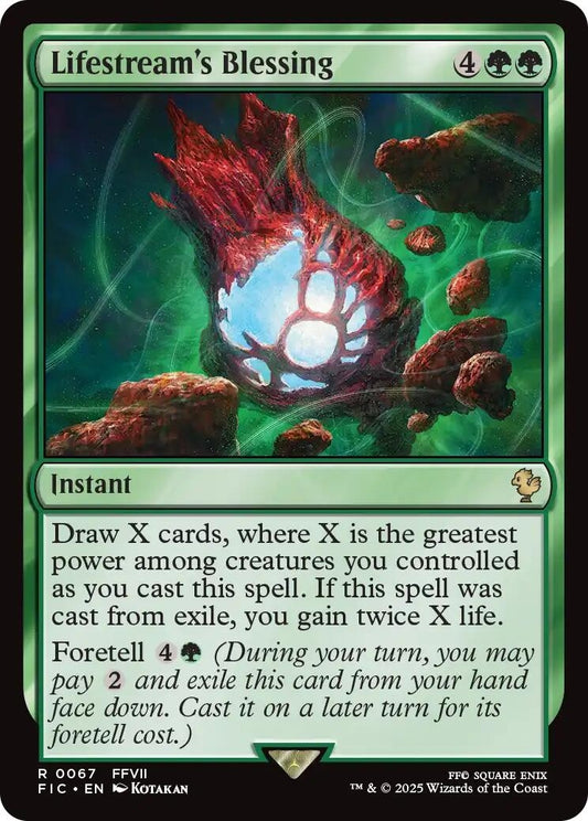 Image for Lifestream's Blessing (Surge Foil) (67) - Magic: The Gathering