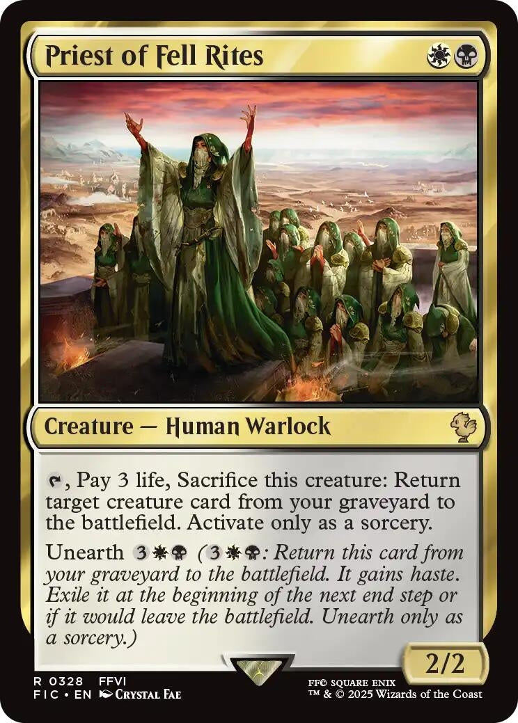Image for Priest of Fell Rites (Surge Foil) (328) - Magic: The Gathering