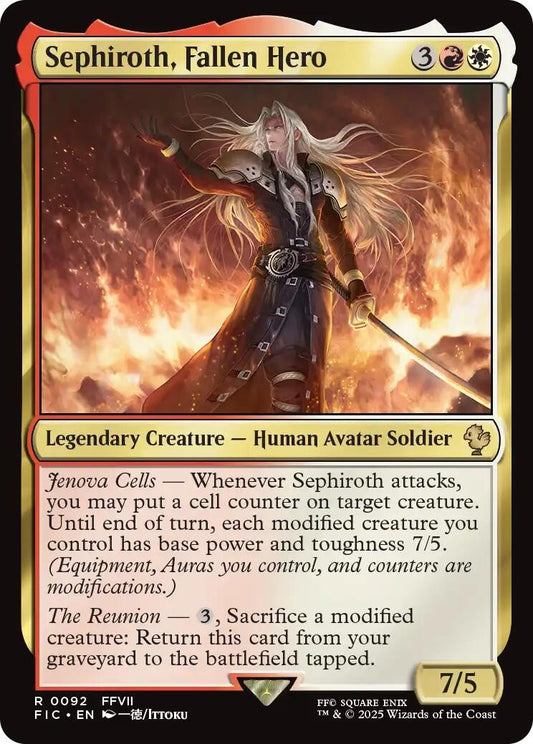 Image for Sephiroth, Fallen Hero (Surge Foil) (92) - Magic: The Gathering