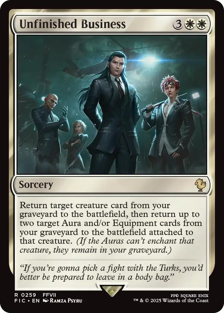 Image for Unfinished Business (Surge Foil) (259) - Magic: The Gathering