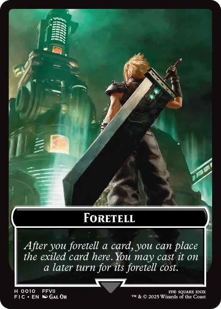 Image for Foretell // Treasure Double-Sided Token (10 // 23) - Magic: The Gathering