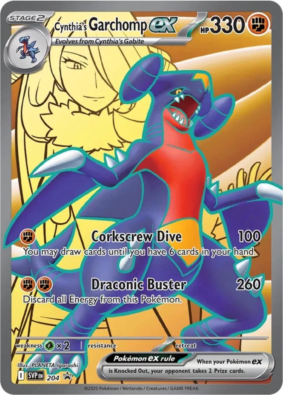Cynthia's Garchomp ex (204)