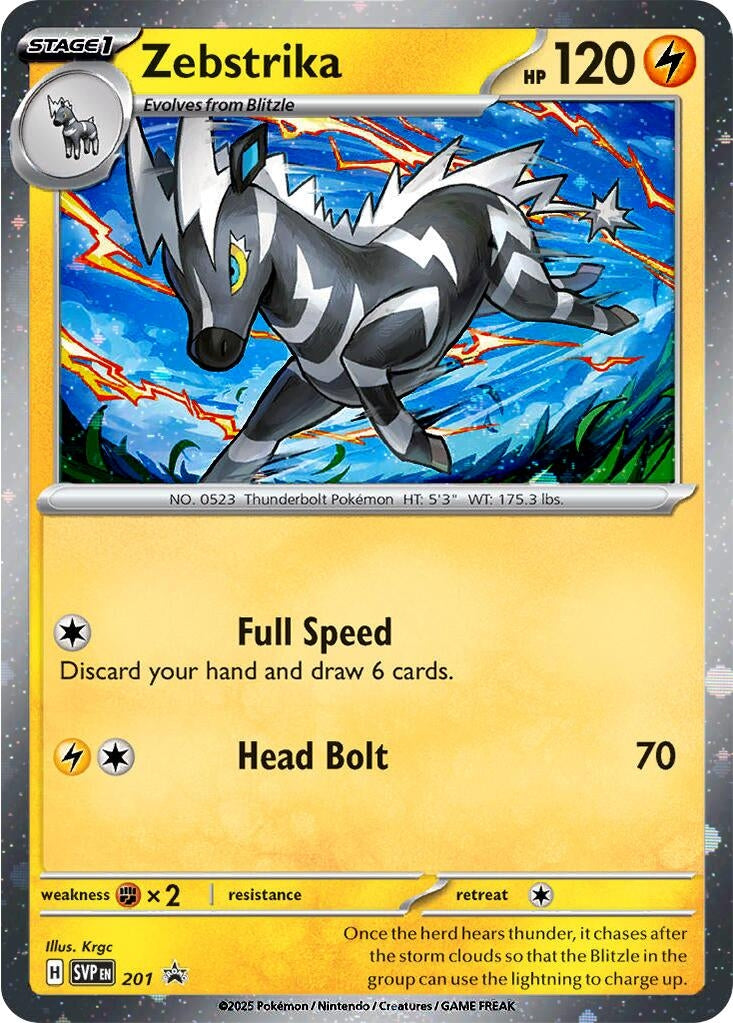 Image for Zebstrika - 201 (Cosmos Holo) (201) - Pokemon