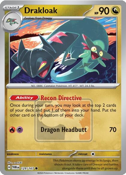 Image for Drakloak (129/167) - Pokemon