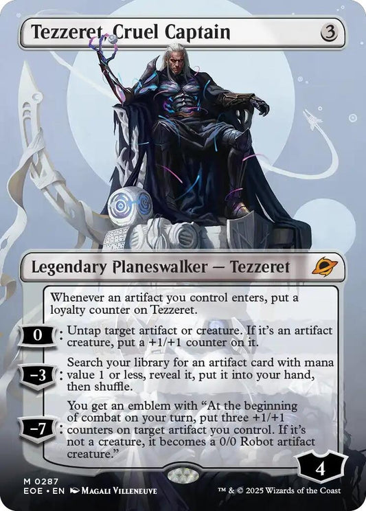 Image for Tezzeret, Cruel Captain (Borderless) (287) - Magic: The Gathering