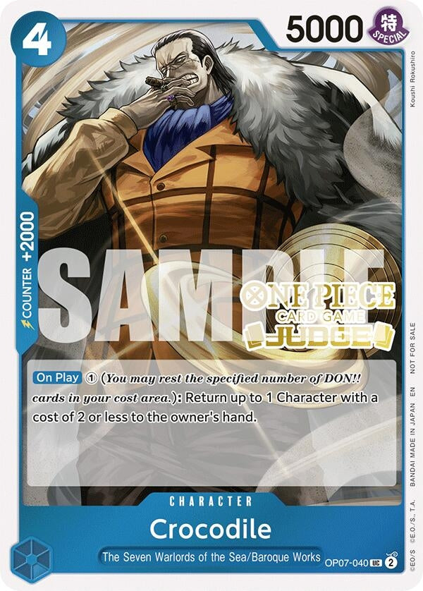 Image for Crocodile (Judge Pack Vol. 6) (OP07-040) - One Piece Card Game